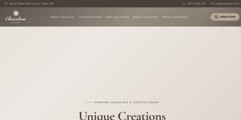 Chocobon website screenshot