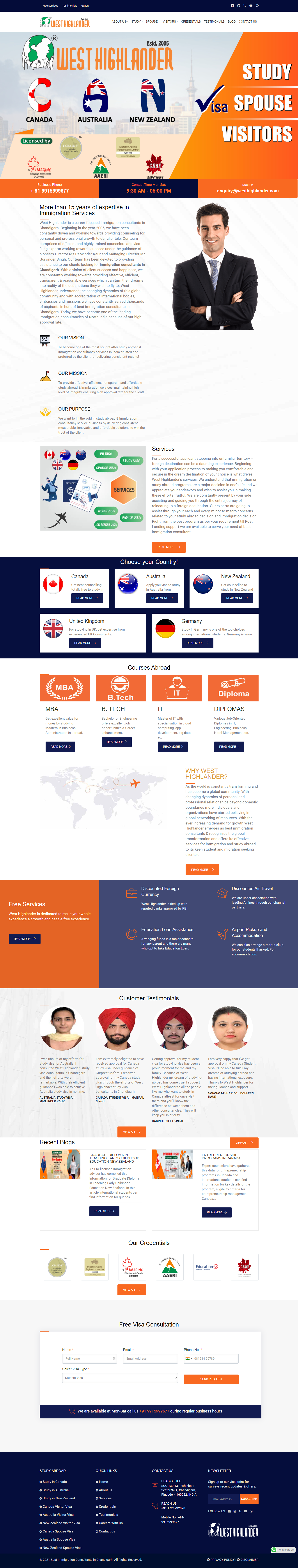 West Highlander — Immigration Consultants